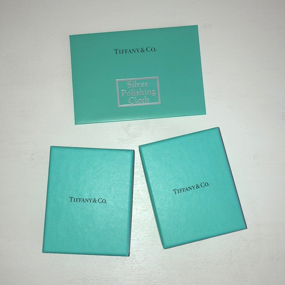 Tiffany & Co. Boxes and Silver Polishing Cloth